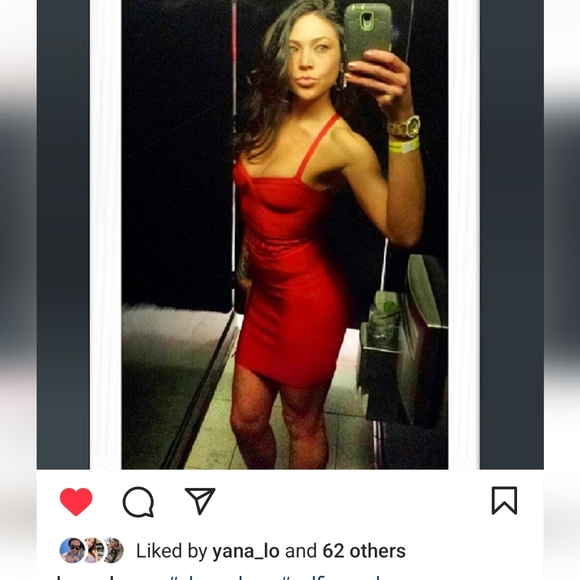 BEBE red bodycon mini dress size small - Picture 5 of 8